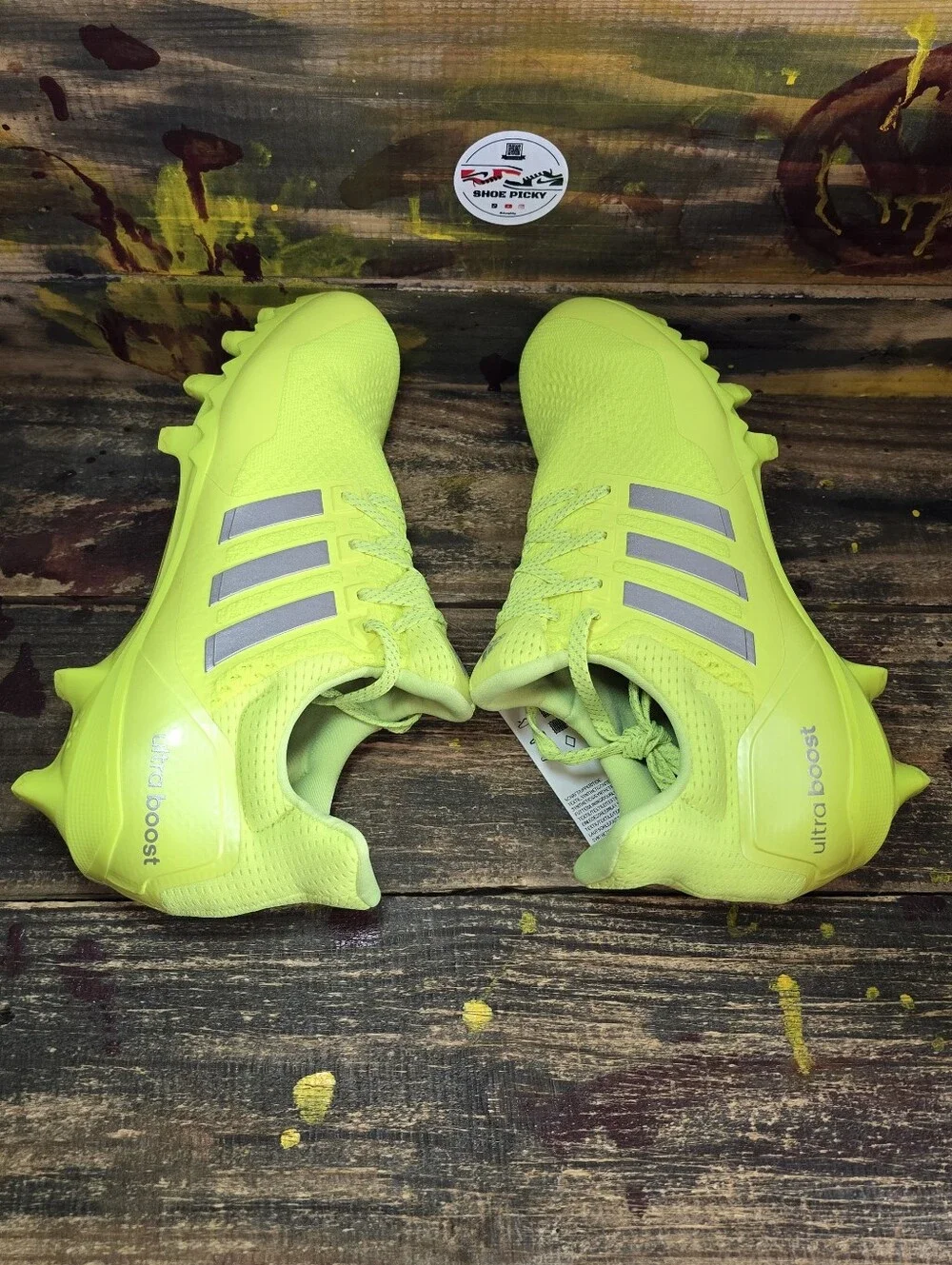 Adidas UltraBoost Football Cleats Solar Yellow JP7413 US Men's Size 11 New Rare